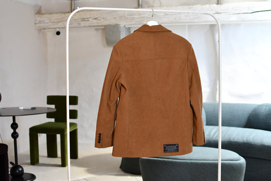 Tailored Blazer Minimal Logo Earth