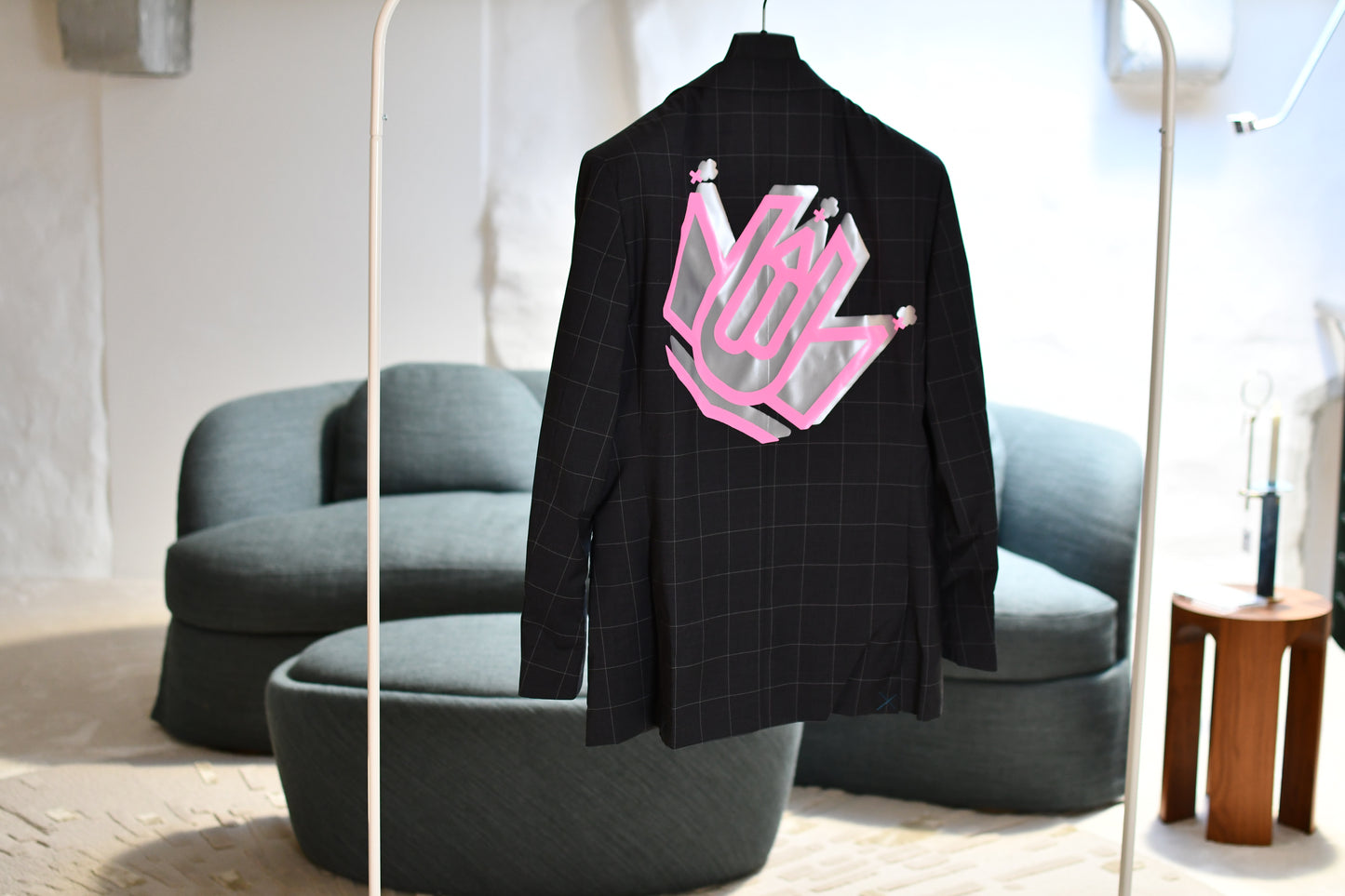 Charcoal Gray Blazer - Windowpane