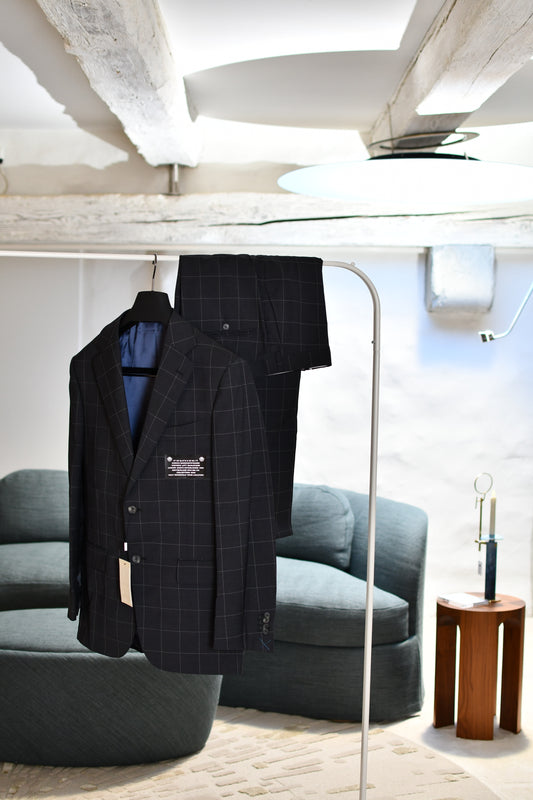Charcoal Gray Blazer - Windowpane