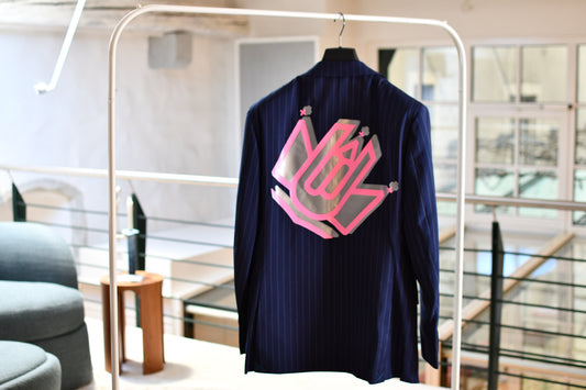 Navy pinstripe Tailored Blazer