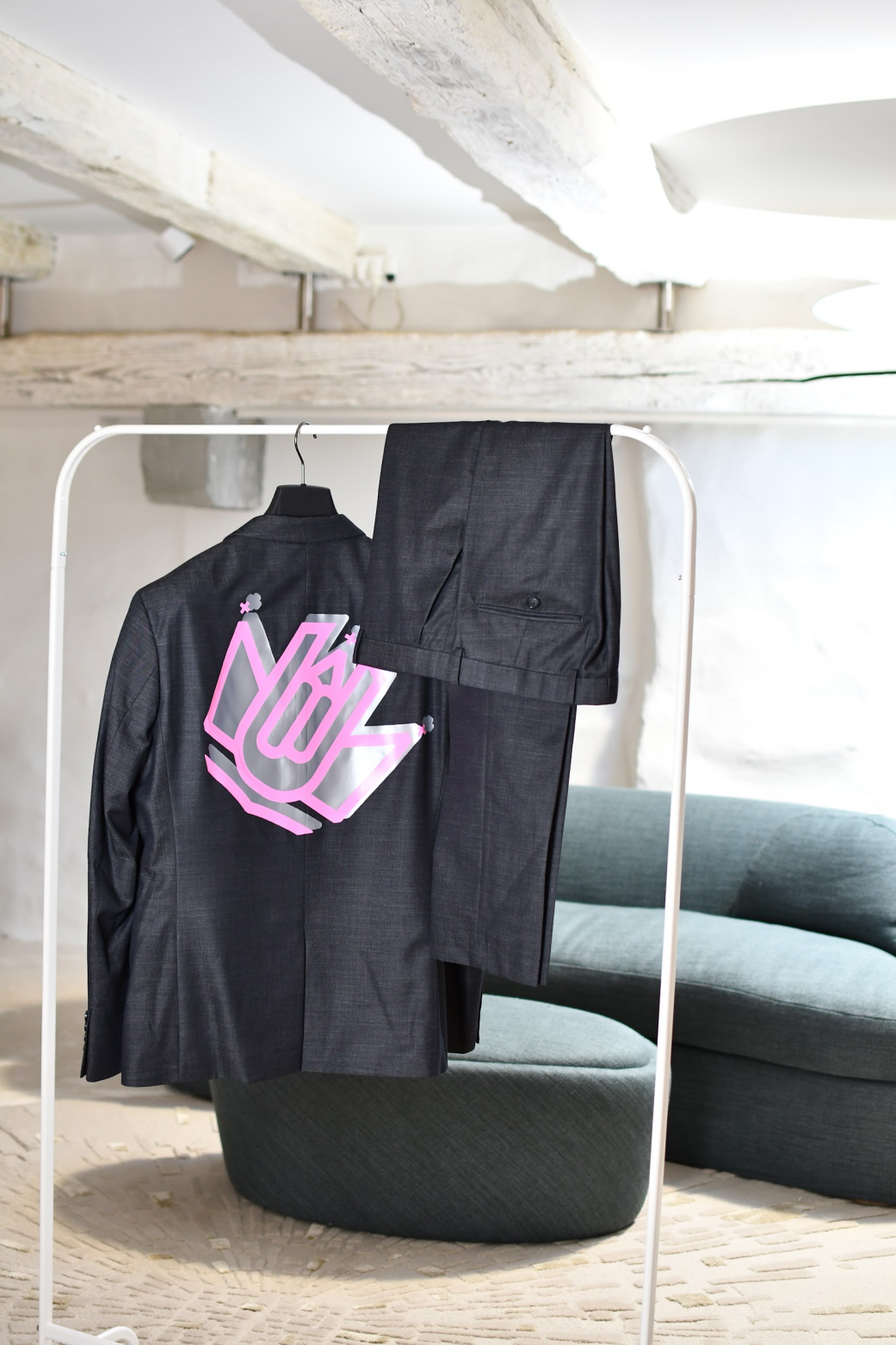 Dark Charcoal Suit - Subtle textured weave