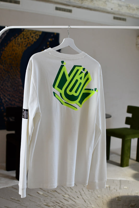 Long Sleeve Back Logo Green